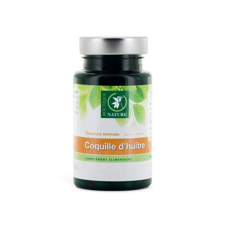 Coquille d'huitre gélules végétales Boutique Nature Os Reminéralisation Calcium Magnésium marin oste Coquille d'huitre gélules végétales Boutique Nature Os Reminéralisation Calcium Magnésium marin oste