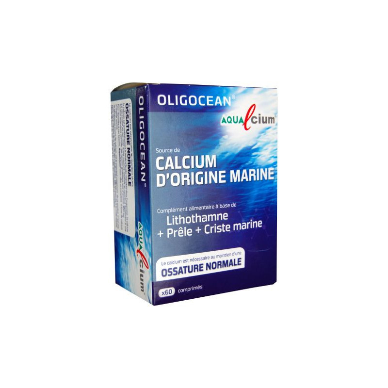 CALCIUM MARIN SUPERDIET 60 cp AQUALCIUM Lithotamne Prêle Criste marine Os reminéralisation fracture CALCIUM MARIN SUPERDIET 60 cp AQUALCIUM Lithotamne Prêle Criste marine Os reminéralisation fracture