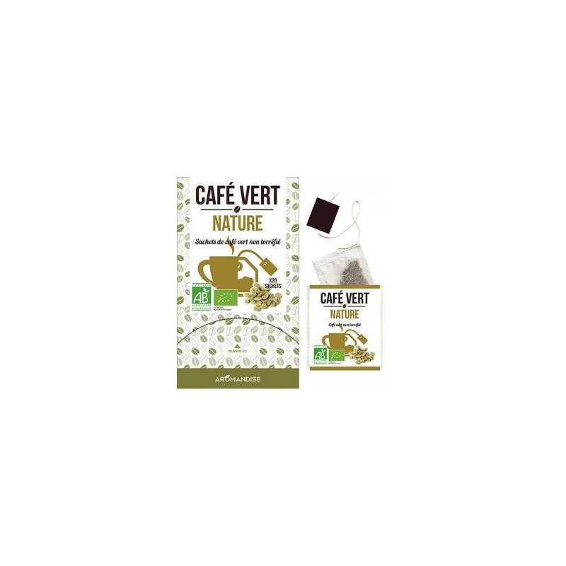 Café Vert Bio sachets non torréfié Nature aromandise boisson drainante diurétique arrêt du café noir Café Vert Bio sachets non torréfié Nature aromandise boisson drainante diurétique arrêt du café noir