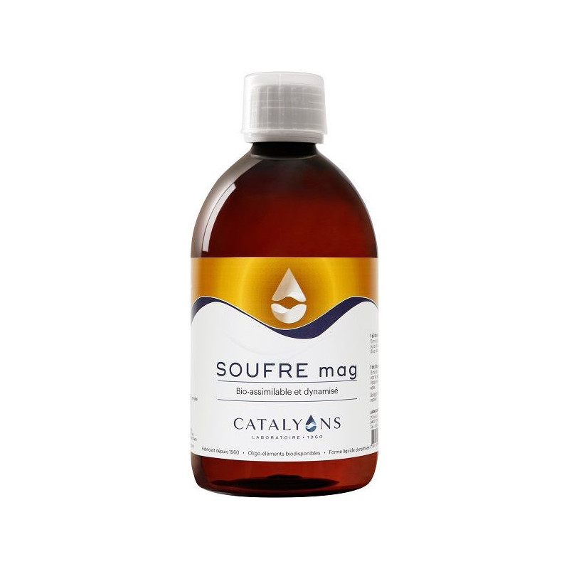 SOUFRE Catalyons 500 ml sulfate de magnésium solution foie vesicule biliaire intestin choledoque SOUFRE Catalyons 500 ml sulfate de magnésium solution foie vesicule biliaire intestin choledoque