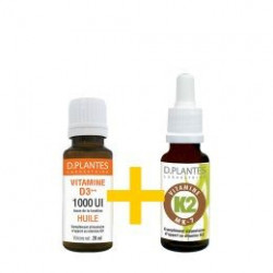 PACK DUO VITAMINES  D3 1000UI + K2