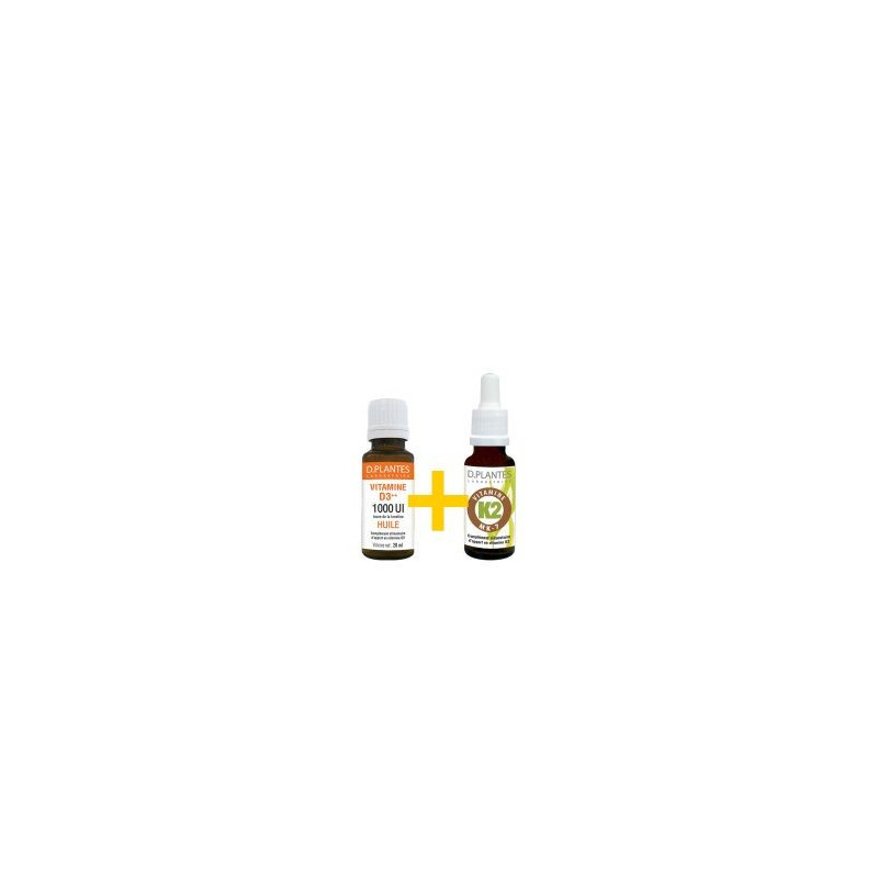 PACK DUO VITAMINES D3 1000UI + K2 Dplantes Ossature capital osseux ostéoporose Vitamine K immunité PACK DUO VITAMINES D3 1000UI + K2 Dplantes Ossature capital osseux ostéoporose Vitamine K immunité
