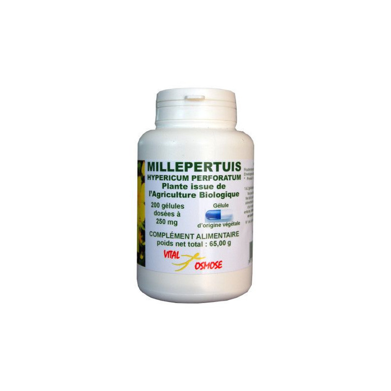 Millepertuis bio gélules végétales 250 mg pur anxiété insomnie dépression etat dépressif deprime Millepertuis bio gélules végétales 250 mg pur anxiété insomnie dépression etat dépressif deprime