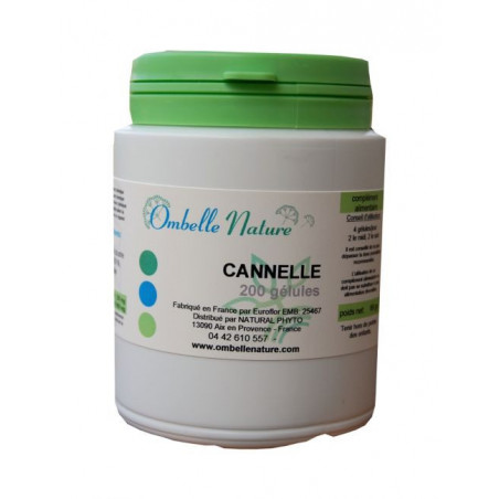 Cannelle - 200 gélules végétales