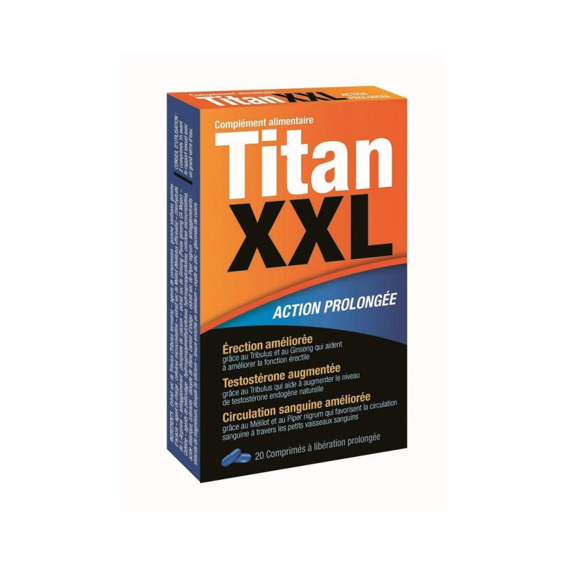 TITAN XXL Stimulant sexuel à effet rapide! Action prolongée tribulus ginseng Poivre caféine arginine TITAN XXL Stimulant sexuel à effet rapide! Action prolongée tribulus ginseng Poivre caféine arginine