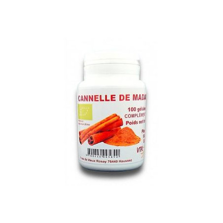 Cannelle de Madagascar bio - 200 gélules