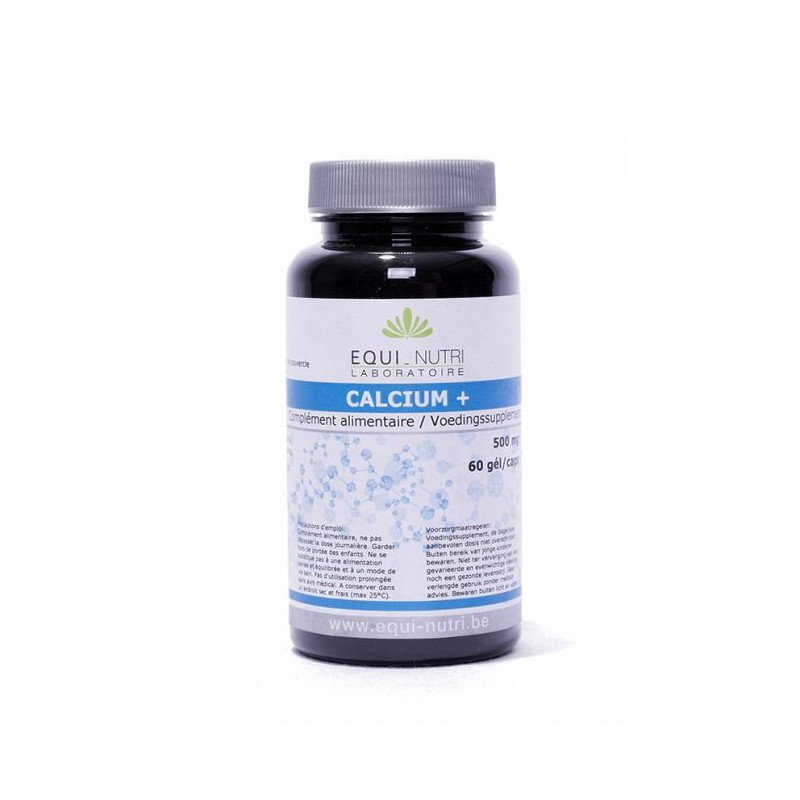 Calcium Plus 500 mg en gélules d'origine végétale