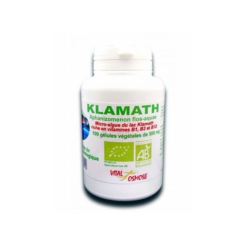 Algue Klamath biologique Oregon USA