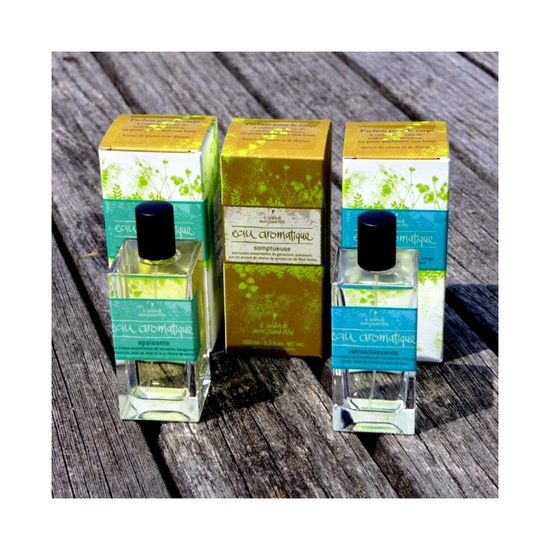 Eau aromatique rafraichissante Le jardin de mon grand père PARFUM NATUREL Eau aromatique rafraichissante Le jardin de mon grand père PARFUM NATUREL