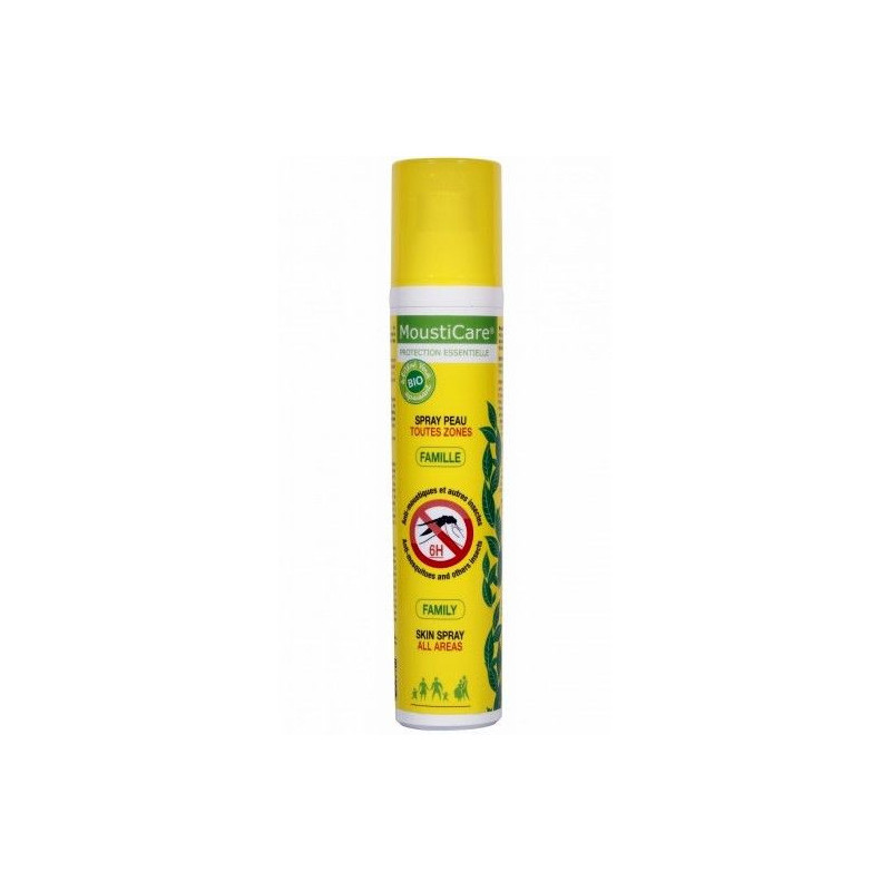 Spray anti moustiques peau pour toute la famille mousticare