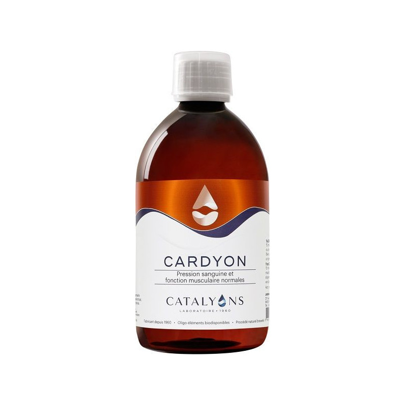 Cardyon synergie Catalyons d'oligo-éléments contribuant au maintien d'une pression sanguine normale Cardyon synergie Catalyons d'oligo-éléments contribuant au maintien d'une pression sanguine normale