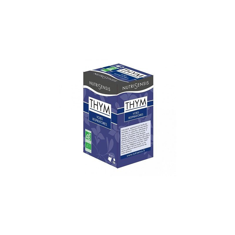 Infusion Thym bio 20 sachets Nutrisensis voies respiratoires Infusion Thym bio 20 sachets Nutrisensis voies respiratoires