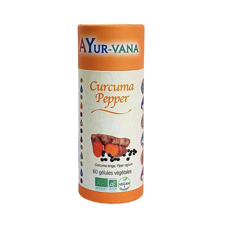 Curcuma Pepper Bio - 60 gélules - Bénéficiez des bienfaits du Curcuma Curcuma Pepper Bio - 60 gélules - Bénéficiez des bienfaits du Curcuma