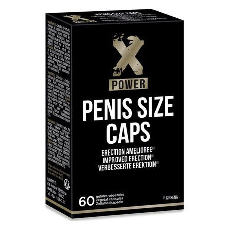 Pénis size caps - 60 gélules