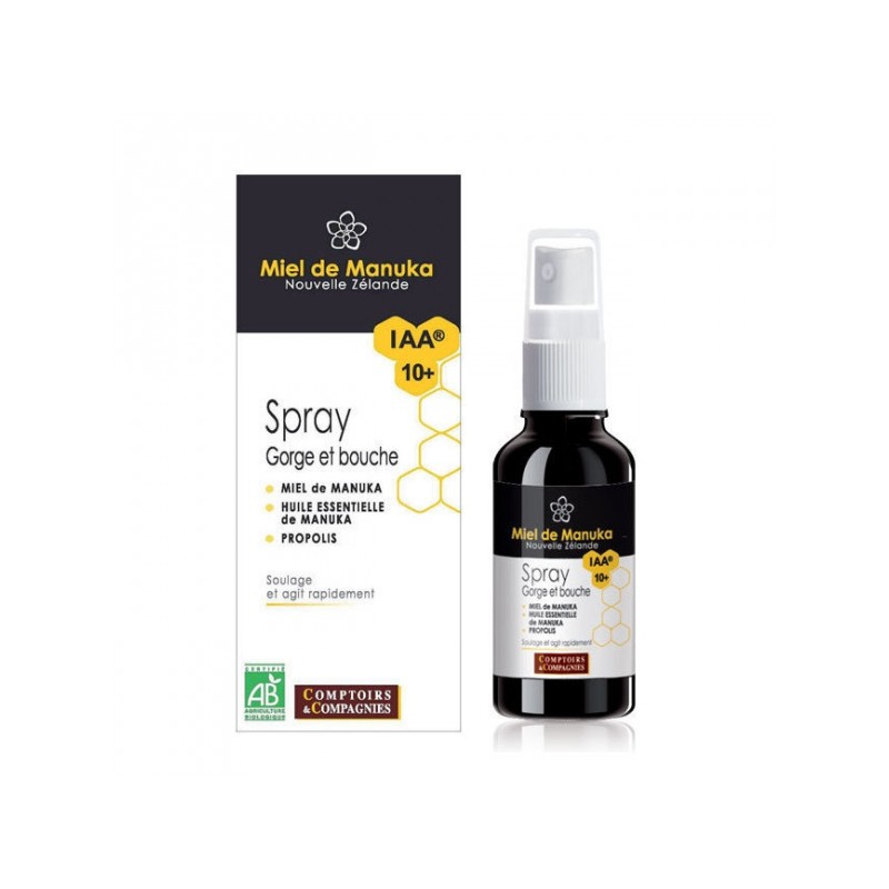 Spray Bio Gorge & Bouche au Miel de MANUKA IAA 10+ Spray Bio Gorge & Bouche au Miel de MANUKA IAA 10+