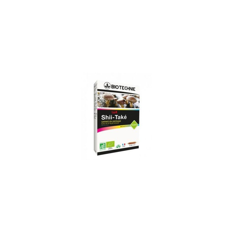 SHII TAKE Bio méthode Redon ampoules Lentinus edodes garanti en lentinane 40 mg | Ombellenature.com SHII TAKE Bio méthode Redon ampoules Lentinus edodes garanti en lentinane 40 mg | Ombellenature.com
