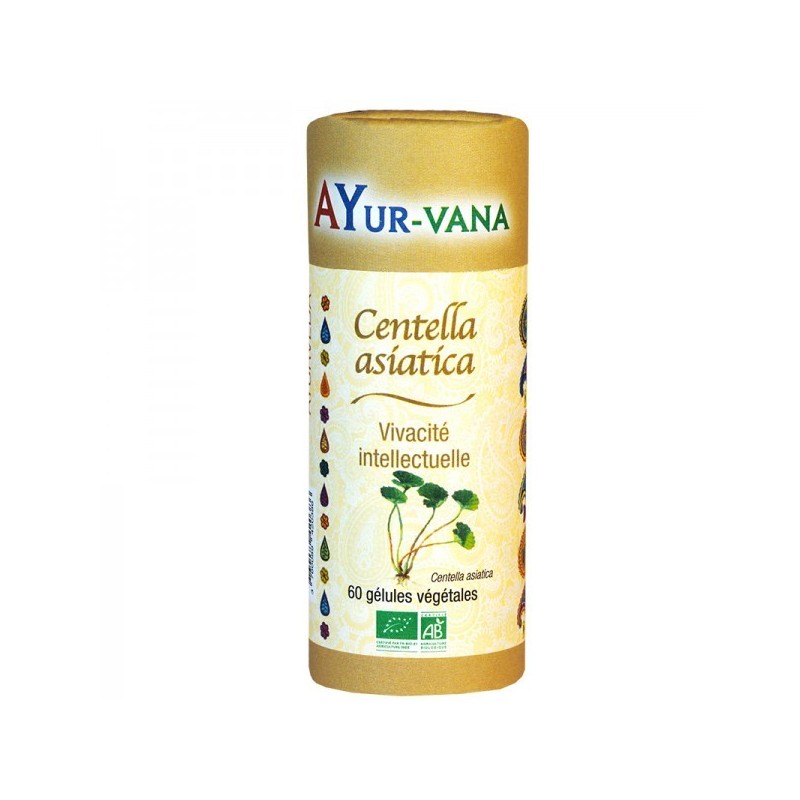 Centella asiatica bio  ayurvana ayurveda apaise et revitalise , depuratif, peau, circulation